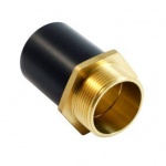 63mm PE Spigot x 2  Male BSP Adaptor